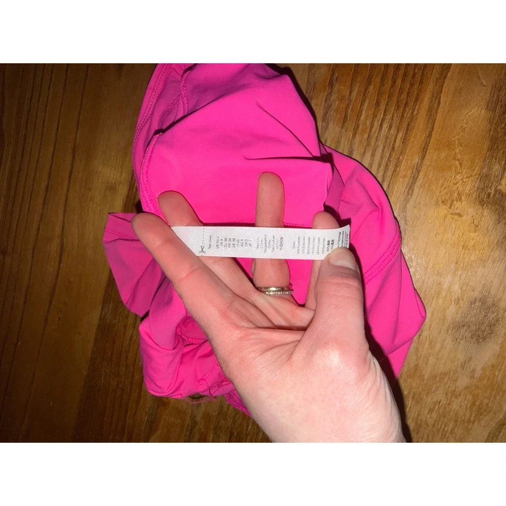 Women Neon Pink Athletic Skort Pleated‎ Back Running Tennis Skirt XS
